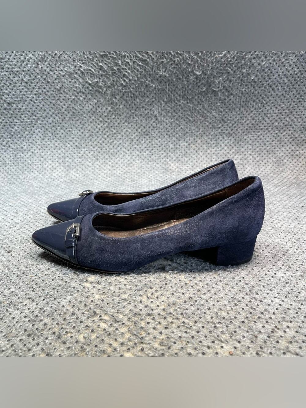 AGL Attilio Giusti Leombruni Belted Block Pumps Size 35 UK 5 US Women’s